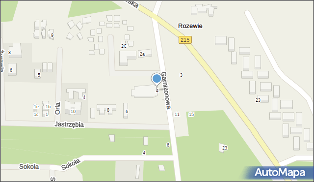 Rozewie, Garnizonowa, 4, mapa Rozewie