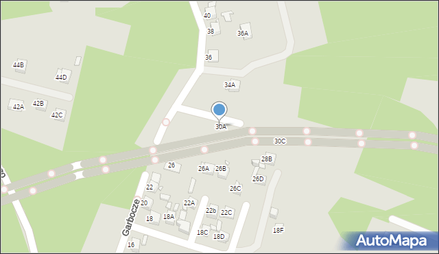 Rybnik, Garbocze, 30A, mapa Rybnika