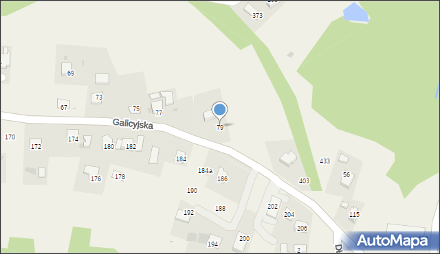 Rzeszotary, Galicyjska, 79, mapa Rzeszotary