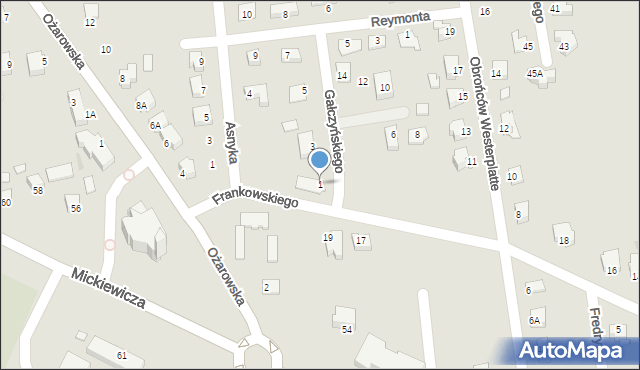 Sandomierz, Gałczyńskiego Konstantego Ildefonsa, 1, mapa Sandomierza