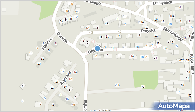 Siemianowice Śląskie, Gajdzika Karola, 4, mapa Siemianowice Śląskie