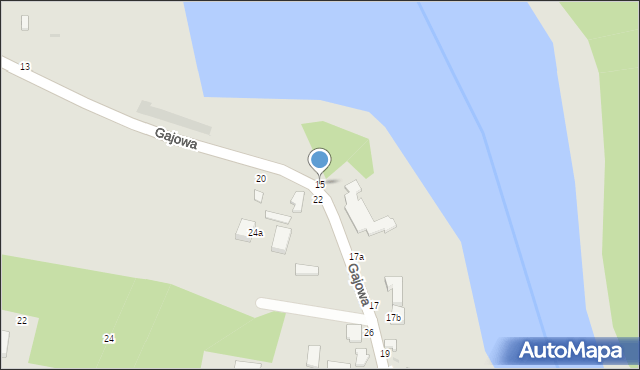 Skierniewice, Gajowa, 15, mapa Skierniewic