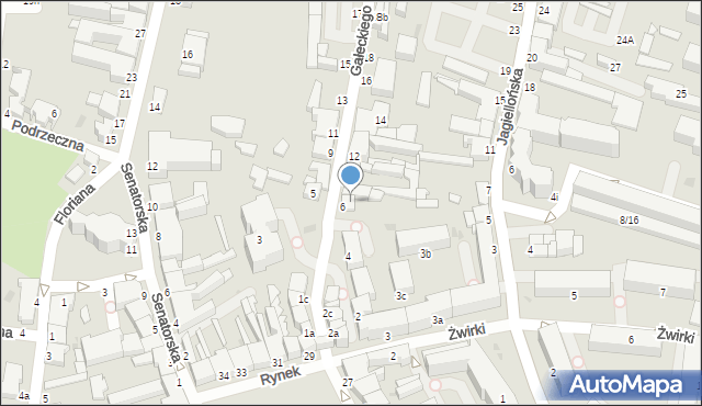 Skierniewice, Gałeckiego, 6/8, mapa Skierniewic