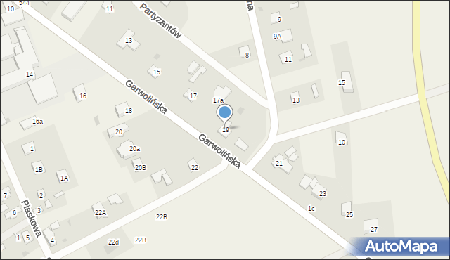 Sobienie-Jeziory, Garwolińska, 19, mapa Sobienie-Jeziory
