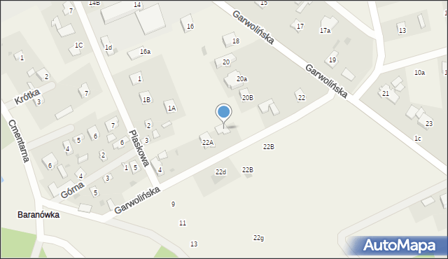 Sobienie-Jeziory, Garwolińska, 22B, mapa Sobienie-Jeziory