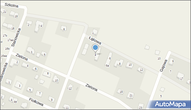 Stanowice, Gajowa, 4, mapa Stanowice