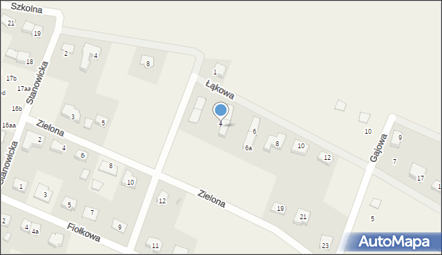 Stanowice, Gajowa, 4a, mapa Stanowice