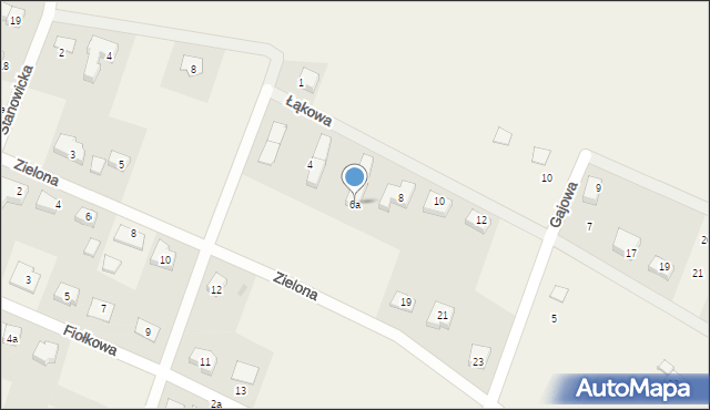 Stanowice, Gajowa, 6a, mapa Stanowice