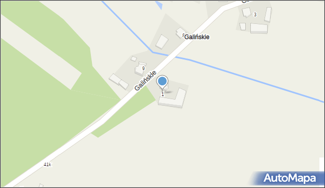 Stany, Galińskie, 1, mapa Stany