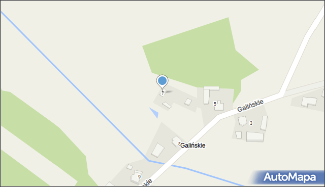 Stany, Galińskie, 7, mapa Stany