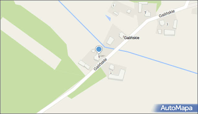 Stany, Galińskie, 9, mapa Stany