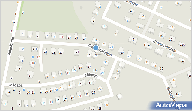 Strzelin, Gałczyńskiego Konstantego Ildefonsa, 28, mapa Strzelin