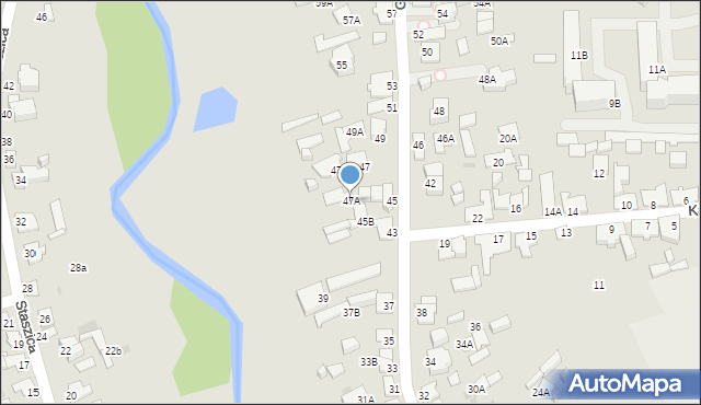 Suwałki, Gałaja Wawrzyńca, 47A, mapa Suwałk