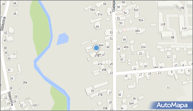 Suwałki, Gałaja Wawrzyńca, 47B, mapa Suwałk