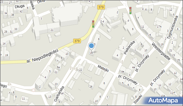 Świdnica, Garbarska, 10, mapa Świdnicy