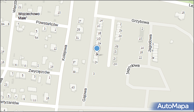 Syców, Gajowa, 2f, mapa Syców