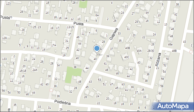 Tomaszów Mazowiecki, Gajowa, 38, mapa Tomaszów Mazowiecki