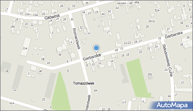 Tomaszów Mazowiecki, Garbarska, 13, mapa Tomaszów Mazowiecki
