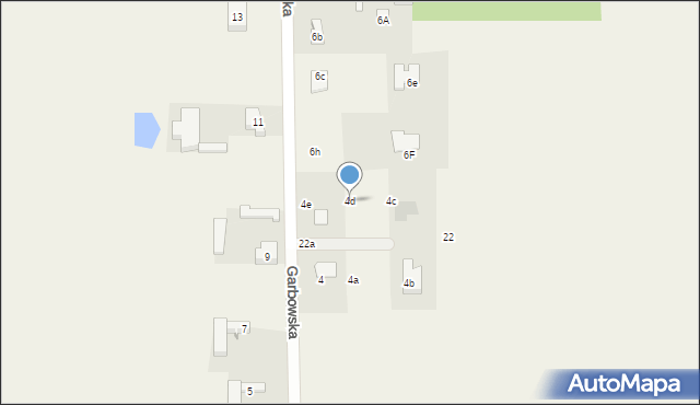 Tuszynek Majoracki, Garbowska, 4d, mapa Tuszynek Majoracki