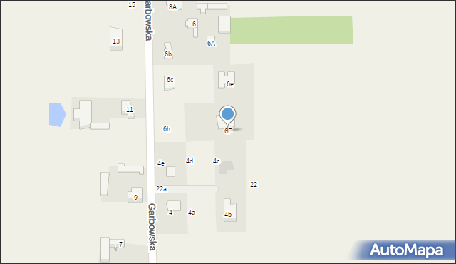 Tuszynek Majoracki, Garbowska, 6F, mapa Tuszynek Majoracki