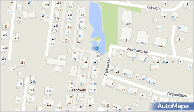 Warszawa, Gawota, 11U, mapa Warszawy