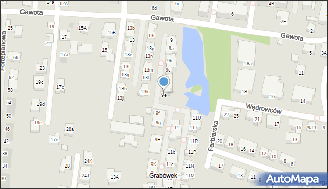 Warszawa, Gawota, 9e, mapa Warszawy