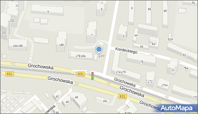 Warszawa, Garwolińska, 1, mapa Warszawy
