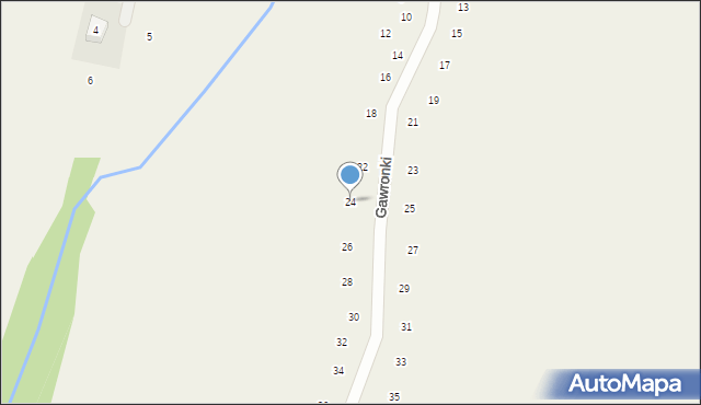 Wilków, Gawronki, 24, mapa Wilków