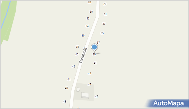 Wilków, Gawronki, 39, mapa Wilków