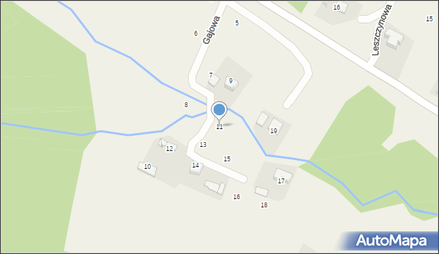 Wola Filipowska, Gajowa, 11, mapa Wola Filipowska