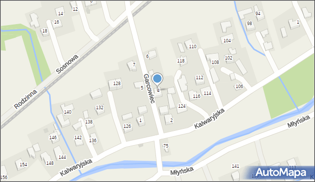 Wola Radziszowska, Garcowiec, 4, mapa Wola Radziszowska