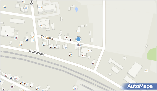 Wolbrom, Garbarska, 29A, mapa Wolbrom