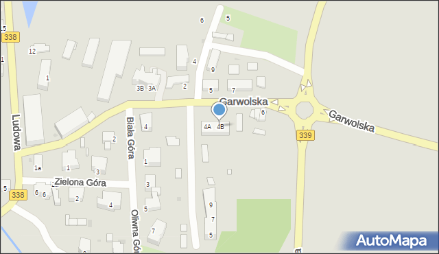 Wołów, Garwolska, 4B, mapa Wołów