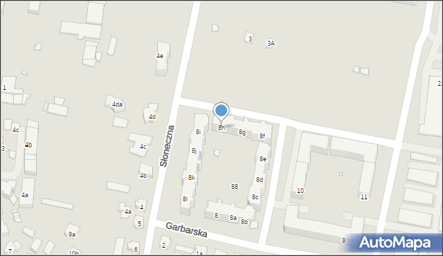 Wolsztyn, Garbarska, 8h, mapa Wolsztyn