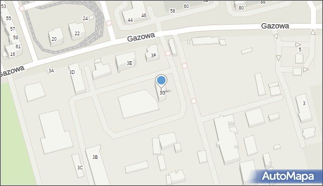 Wrocław, Gazowa, 3G, mapa Wrocławia