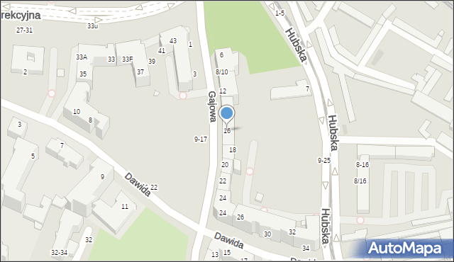 Wrocław, Gajowa, 16, mapa Wrocławia