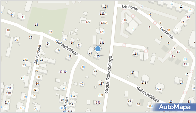 Wrocław, Gałczyńskiego Konstantego Ildefonsa, 25, mapa Wrocławia