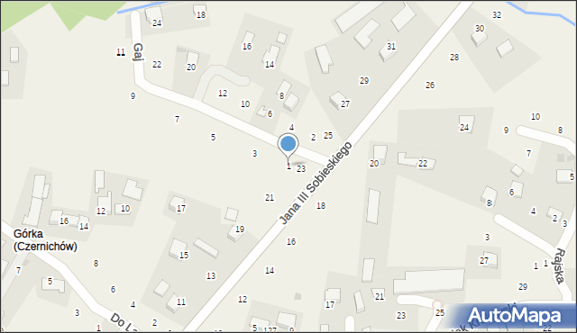 Zagacie, Gaj, 1, mapa Zagacie