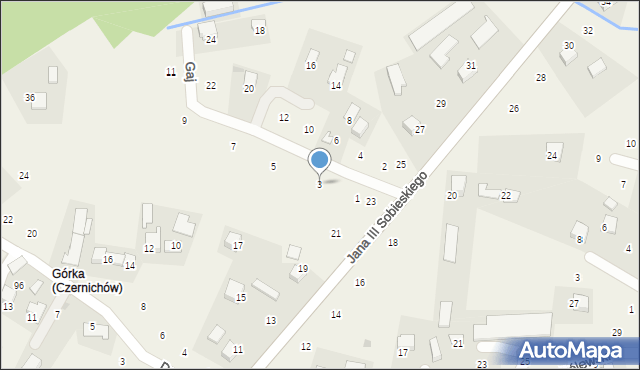 Zagacie, Gaj, 3, mapa Zagacie