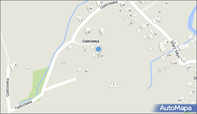 Zakopane, Galicówka, 2, mapa Zakopanego