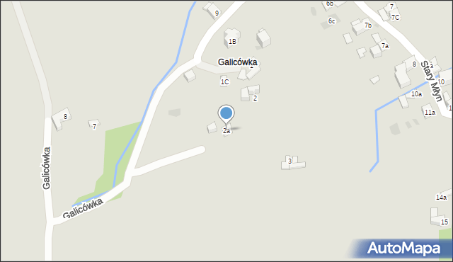 Zakopane, Galicówka, 2a, mapa Zakopanego