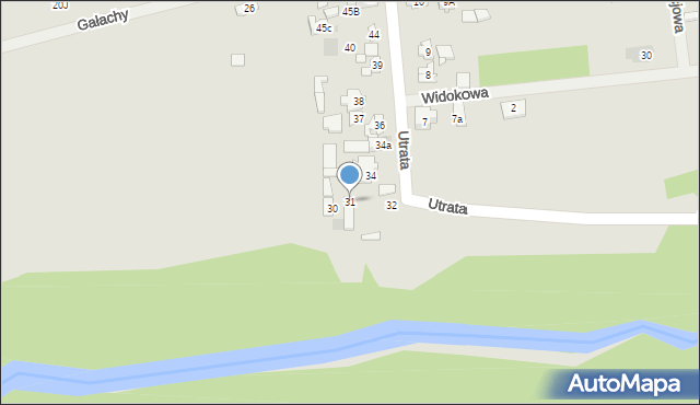 Zakroczym, Gałachy, 31, mapa Zakroczym