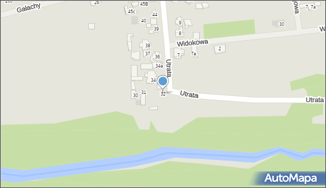 Zakroczym, Gałachy, 32, mapa Zakroczym