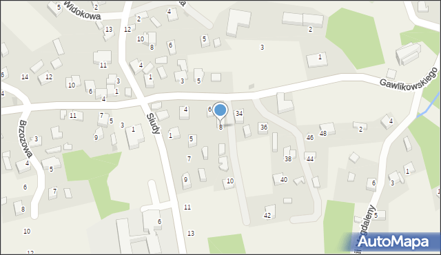 Zalas, Gawlikowskiego P. P., ks., 8, mapa Zalas