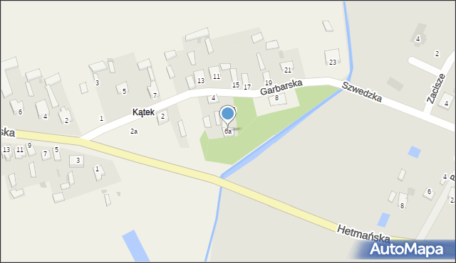 Zamłynie, Garbarska, 6a, mapa Zamłynie