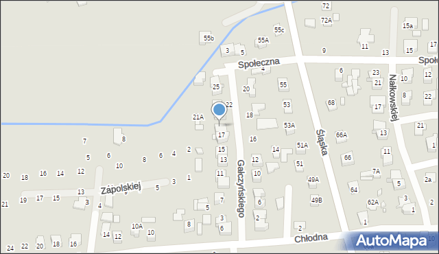 Zamość, Gałczyńskiego Konstantego Ildefonsa, 19, mapa Zamościa