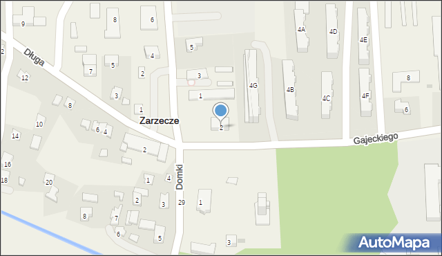 Zarzecze, Gajeckiego Stanisława, ks., 2, mapa Zarzecze