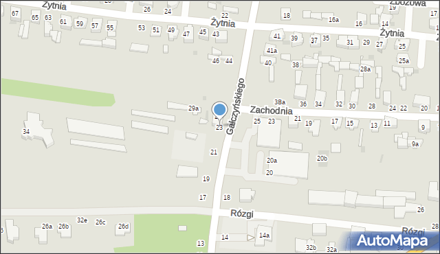 Zgierz, Gałczyńskiego Konstantego Ildefonsa, 23, mapa Zgierz