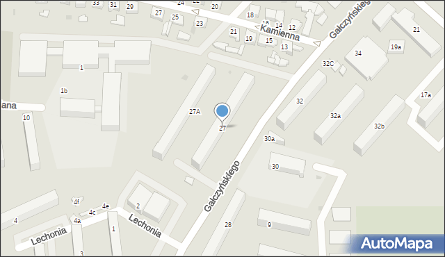 Zgierz, Gałczyńskiego Konstantego Ildefonsa, 27, mapa Zgierz