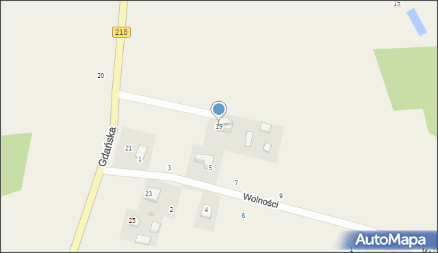 Bieszkowice, Gdańska, 19, mapa Bieszkowice